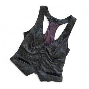 Maurices Gray Gothic Vest Top